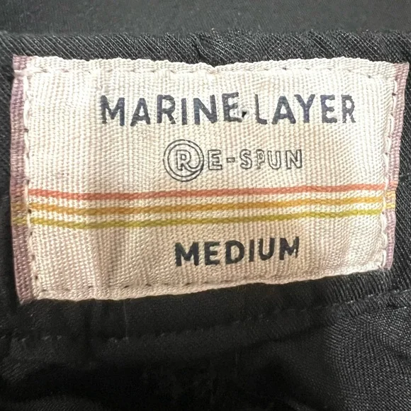 Marine Layer Allison Black Modal Blend Pull On Dolphin Hem Ankle Pants Women’s M - Picture 10 of 10